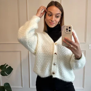 Gilet brillant en mailles