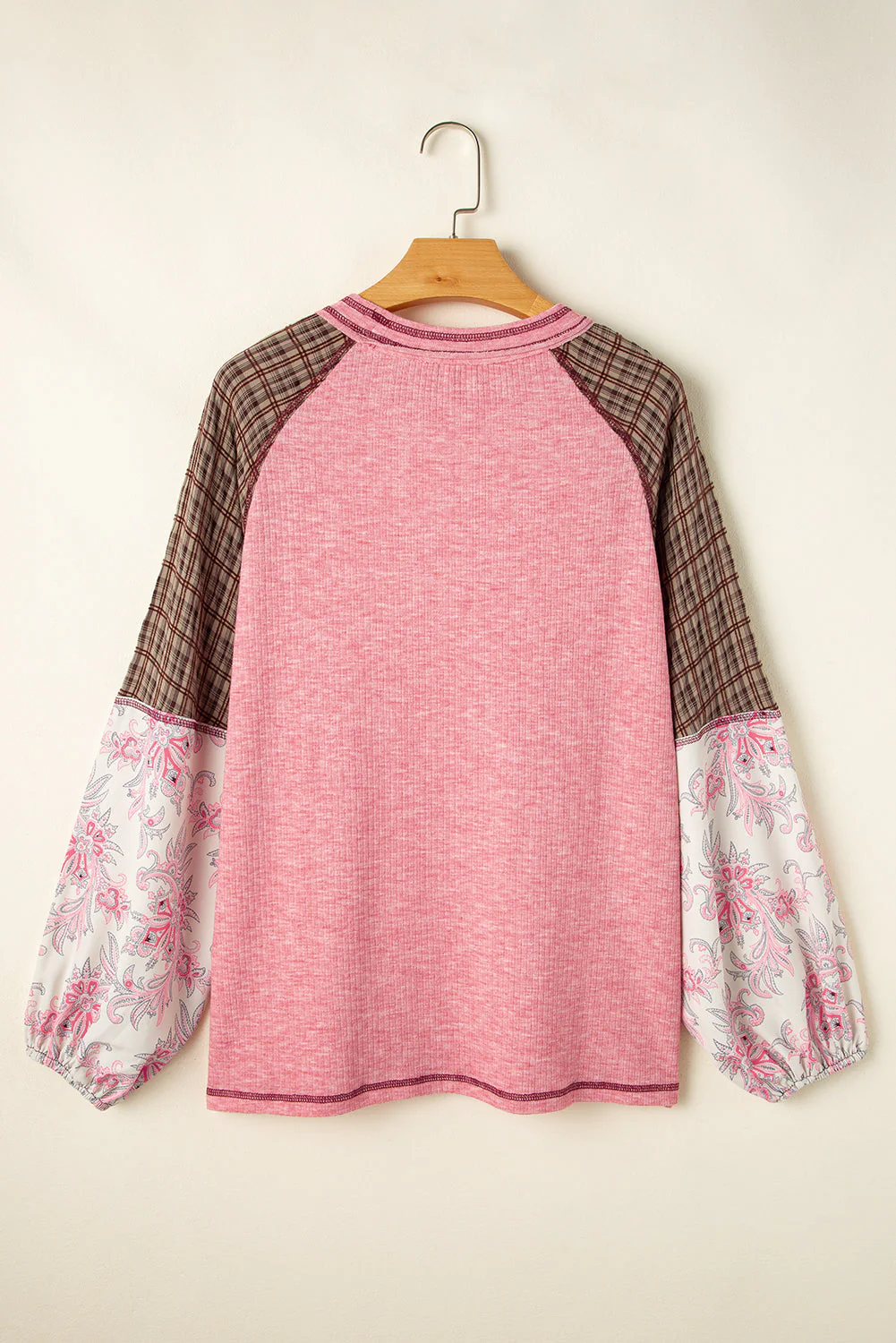 Blouse en tricot cotelé a imprimés variés – Image 8