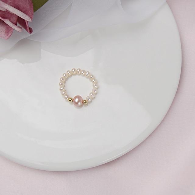 Bague Coquillage Perles – Image 4