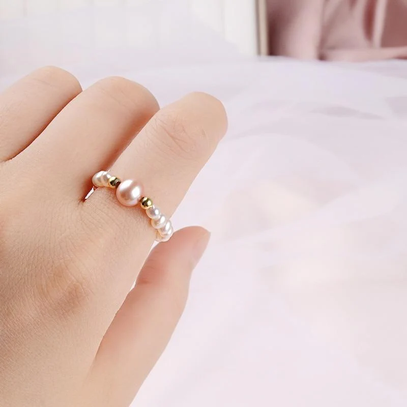 Bague Coquillage Perles – Image 5