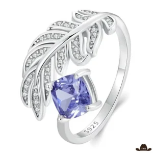 Bague Plume Femme (Argent)