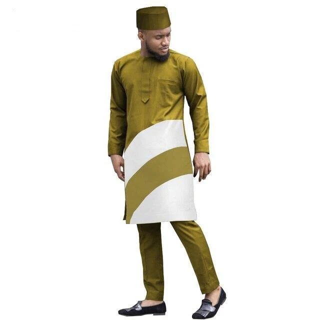 Boubou Africain Bazin Riche Pour Homme – Image 3