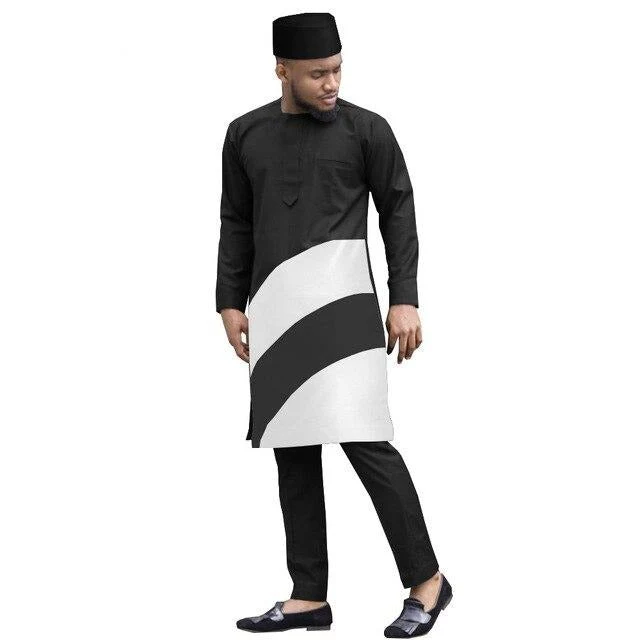 Boubou Africain Bazin Riche Pour Homme – Image 6