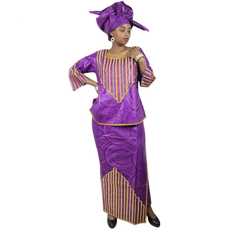 Boubou Africain Femme 2 Pièces – Image 4
