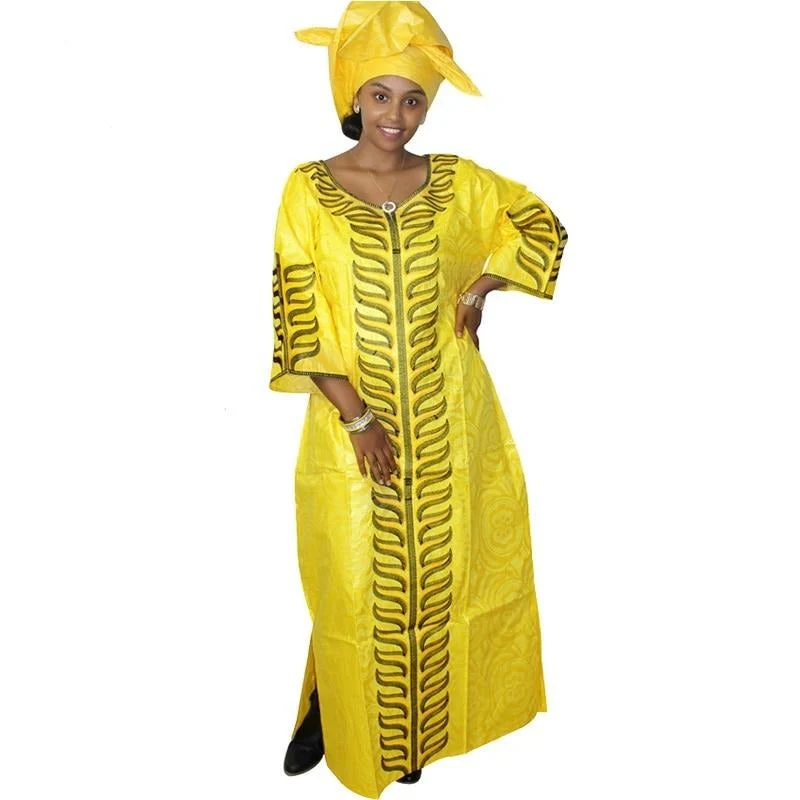 Boubou Africain Jaune
