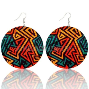 Boucles d'Oreilles Créoles Bambou Africain