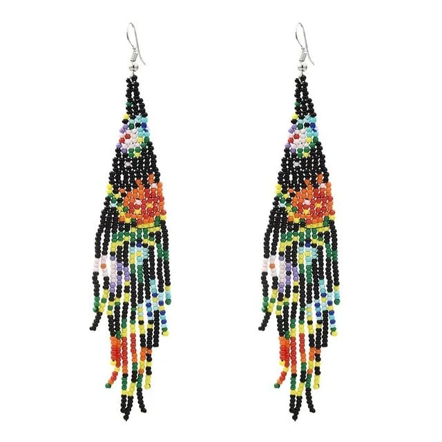 Boucles d'Oreilles Pierre Style Africain – Image 4