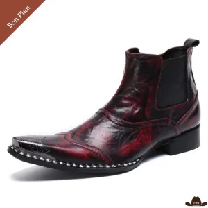 Boots Western Homme Carrées - Pointures 40 et 42 - Bon Plan