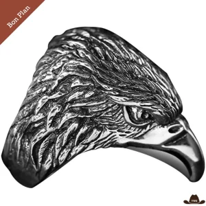 Bague Tête d'Aigle (Argent) - 70 - Bon Plan