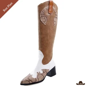 Bottes Cowboy Noires Femme - Pointure 41 - Bon Plan