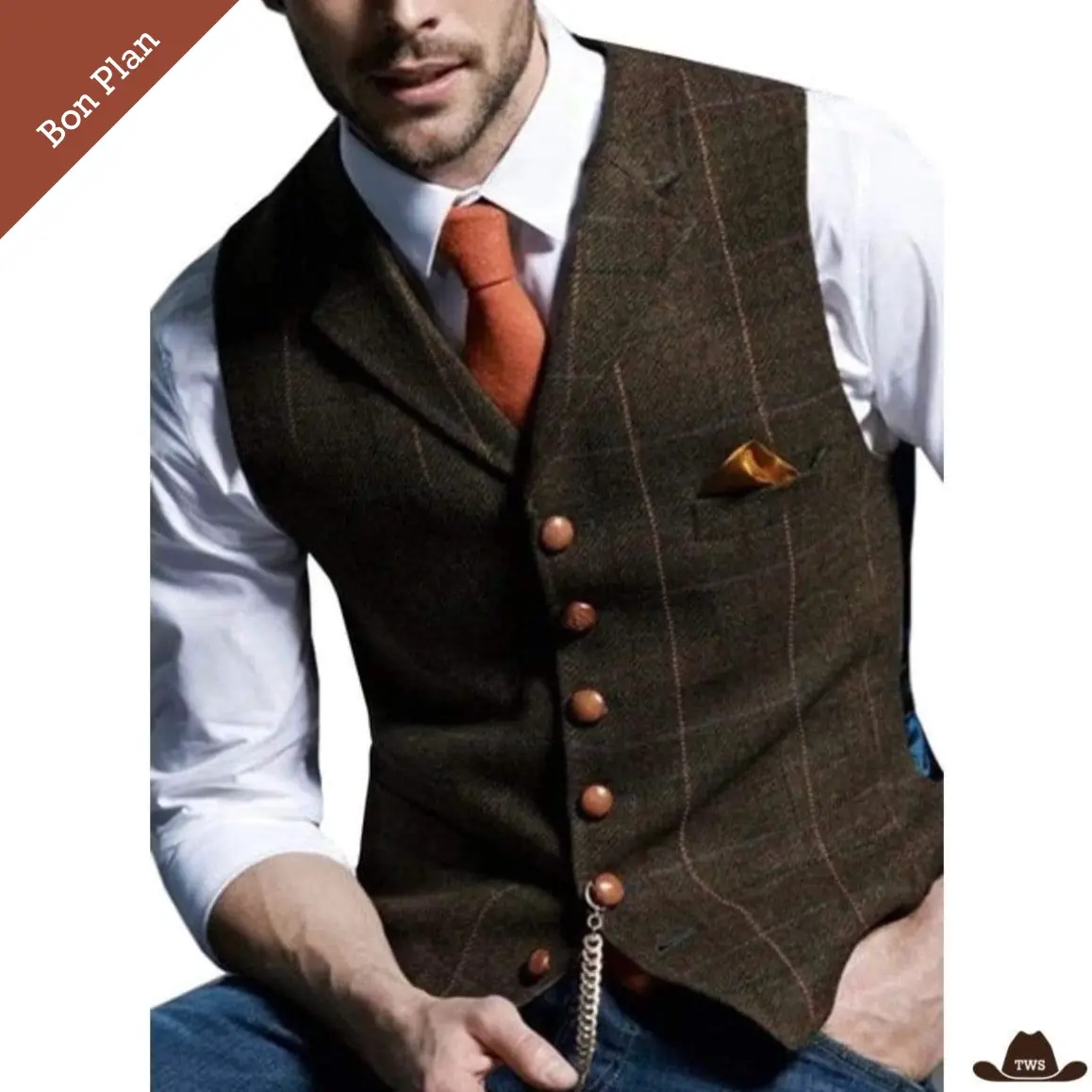 Gilet Western Sans Manches - Multi Tailles - Bon Plan – Image 4