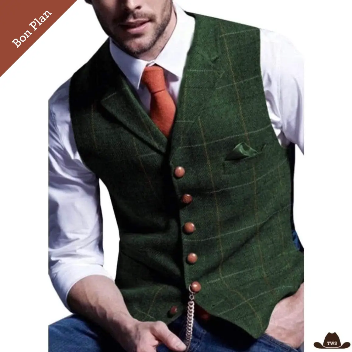 Gilet Western Sans Manches - Multi Tailles - Bon Plan – Image 6