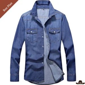 Chemise à Boutons Pressions Western - XL et 4XL - Bon Plan