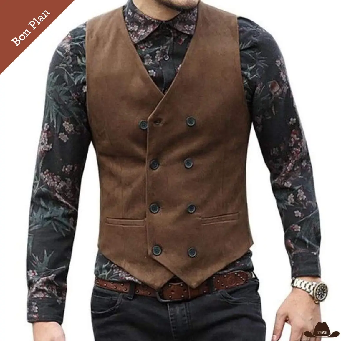 Gilet Western Style - Multi Tailles - Bon Plan
