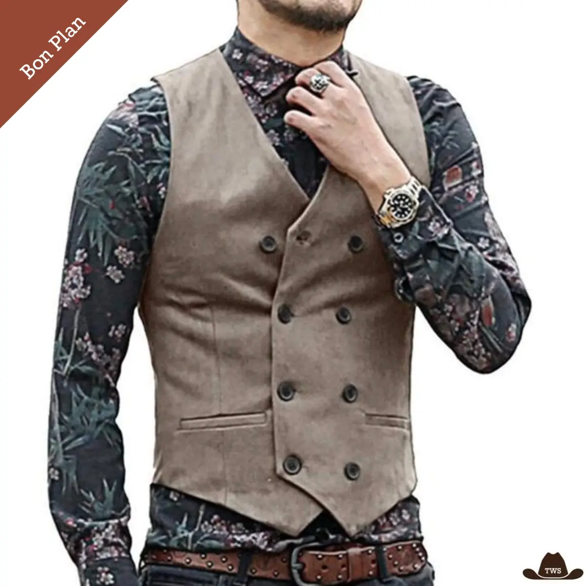 Gilet Western Style - Multi Tailles - Bon Plan – Image 3