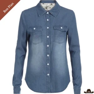 Chemise en Jean Cowboy Femme - L et XL - Bon Plan