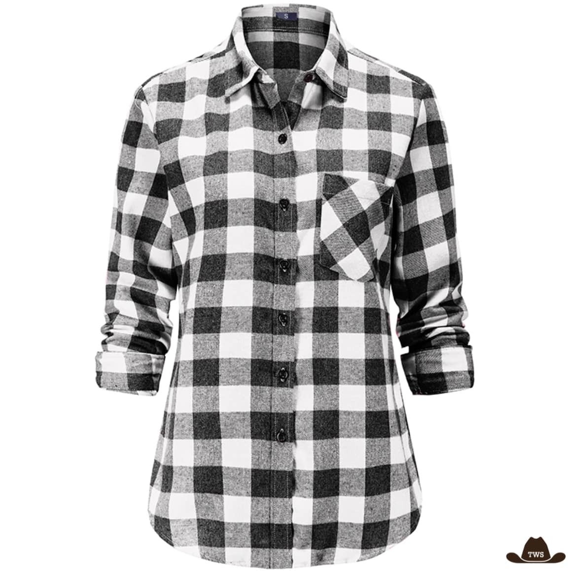 Chemise à Carreaux Femme Style Cowboy – Image 2