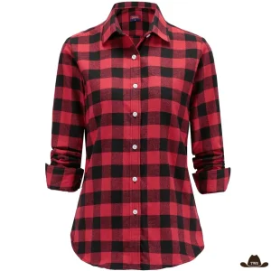 Chemise à Carreaux Rouge Cowboy Femme