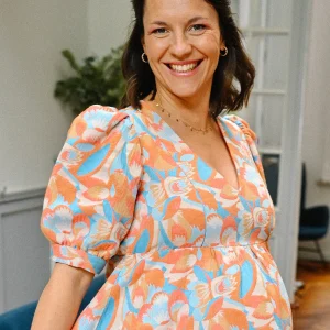 Location - Robe Madrague - Bleue et orange