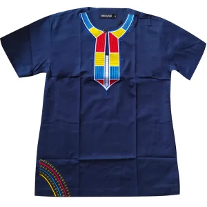 Danse Africaine T-shirt Bleu
