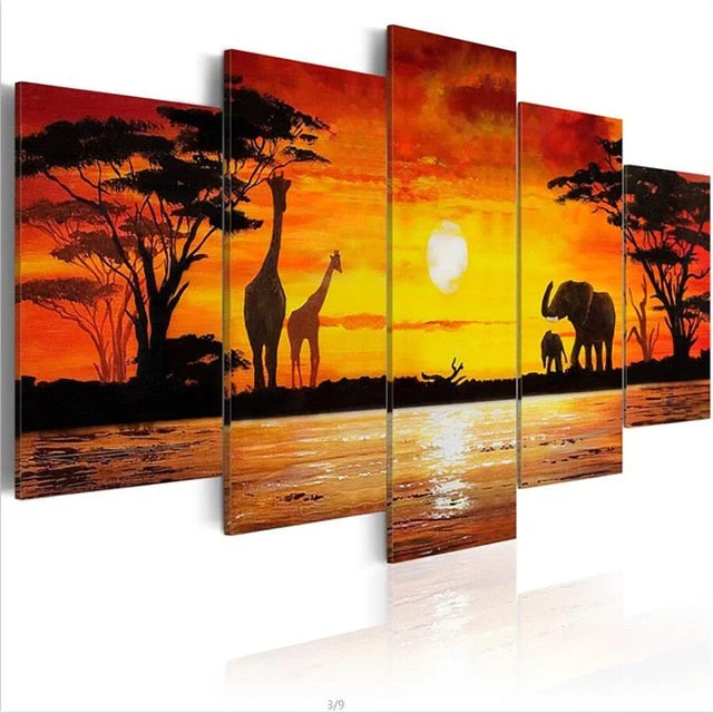 Grand Tableau Savane Africaine – Image 4
