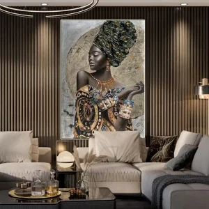 Grand Tableau de Femme Africaine