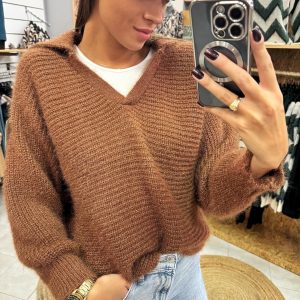 Pull maillés brillantes