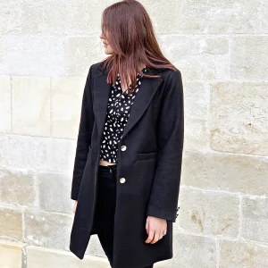 Manteau mi-long à boutons