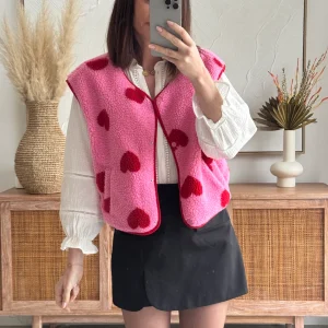 GILET LEXIE ROSE