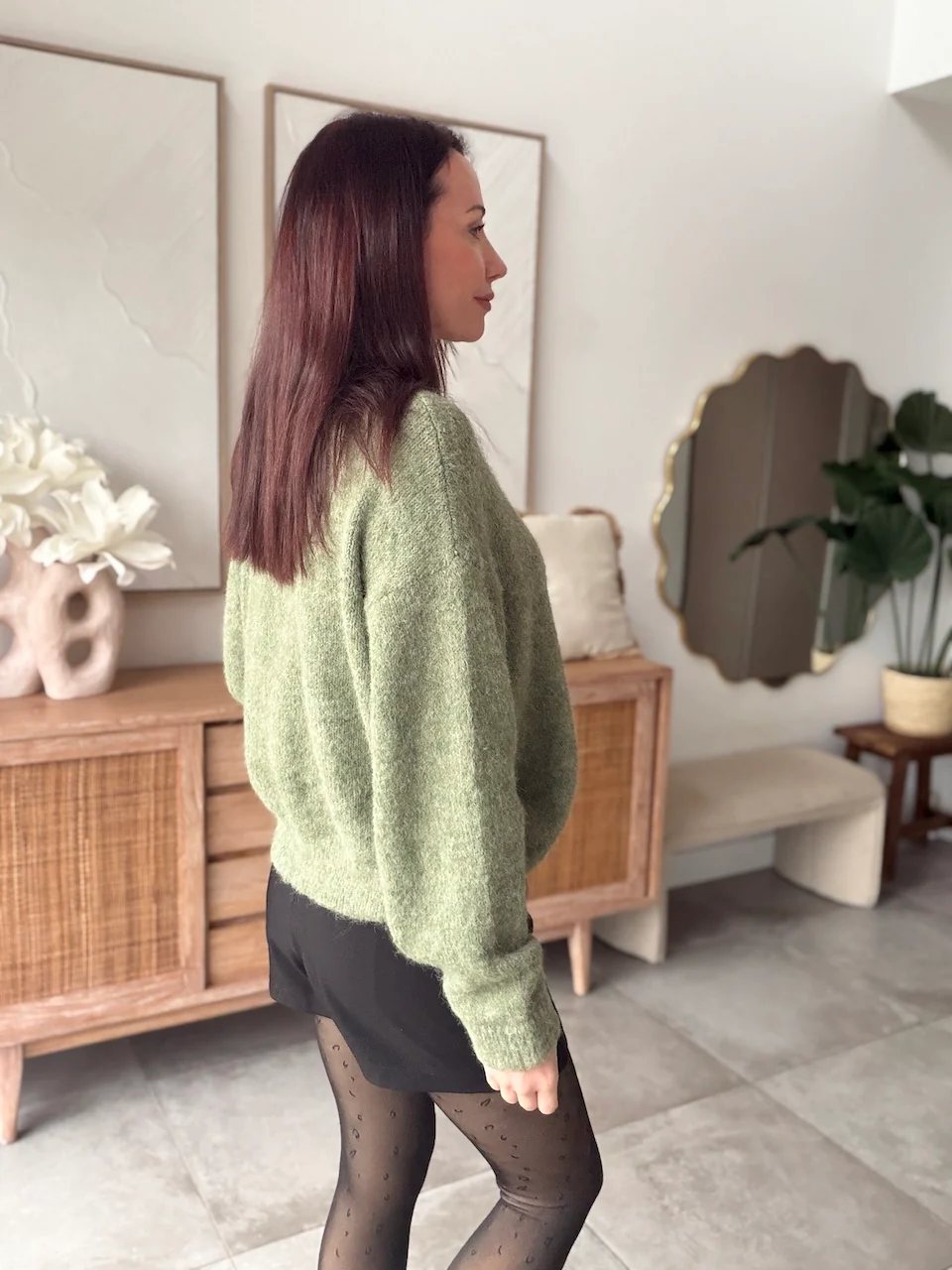 GILET ALIX VERT OLIVE – Image 4