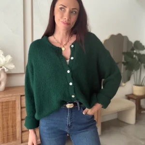 GILET ALIX VERT SAPIN