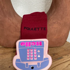 CHAUSSETTES POULETTE BORDEAUX