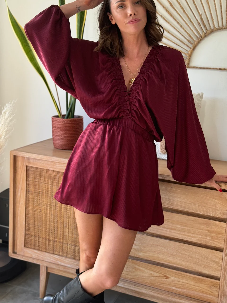 COMBISHORT JOHANNA BORDEAUX – Image 2