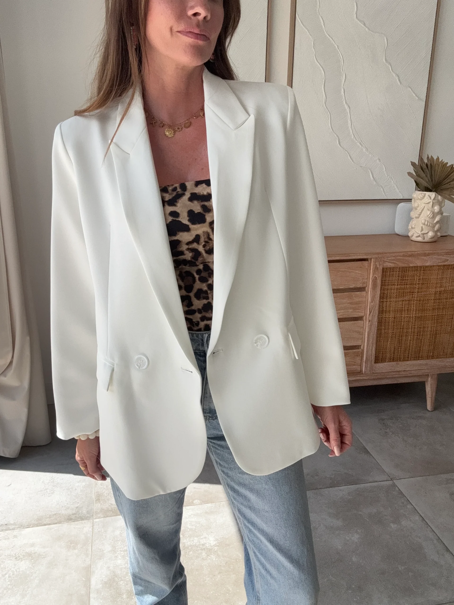 BLAZER LUDIVINE BLANC – Image 2