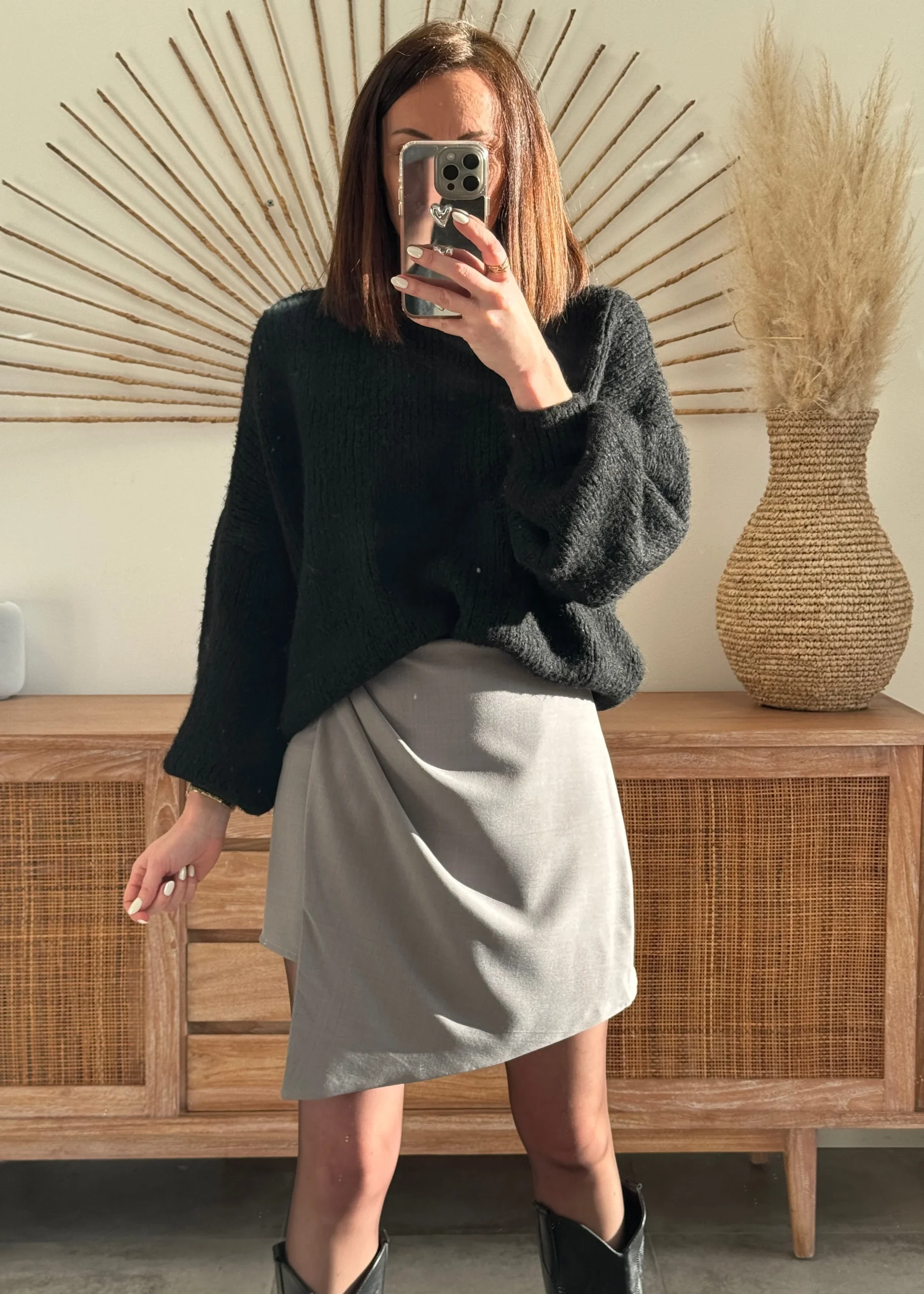 JUPE MALOU GRIS – Image 2