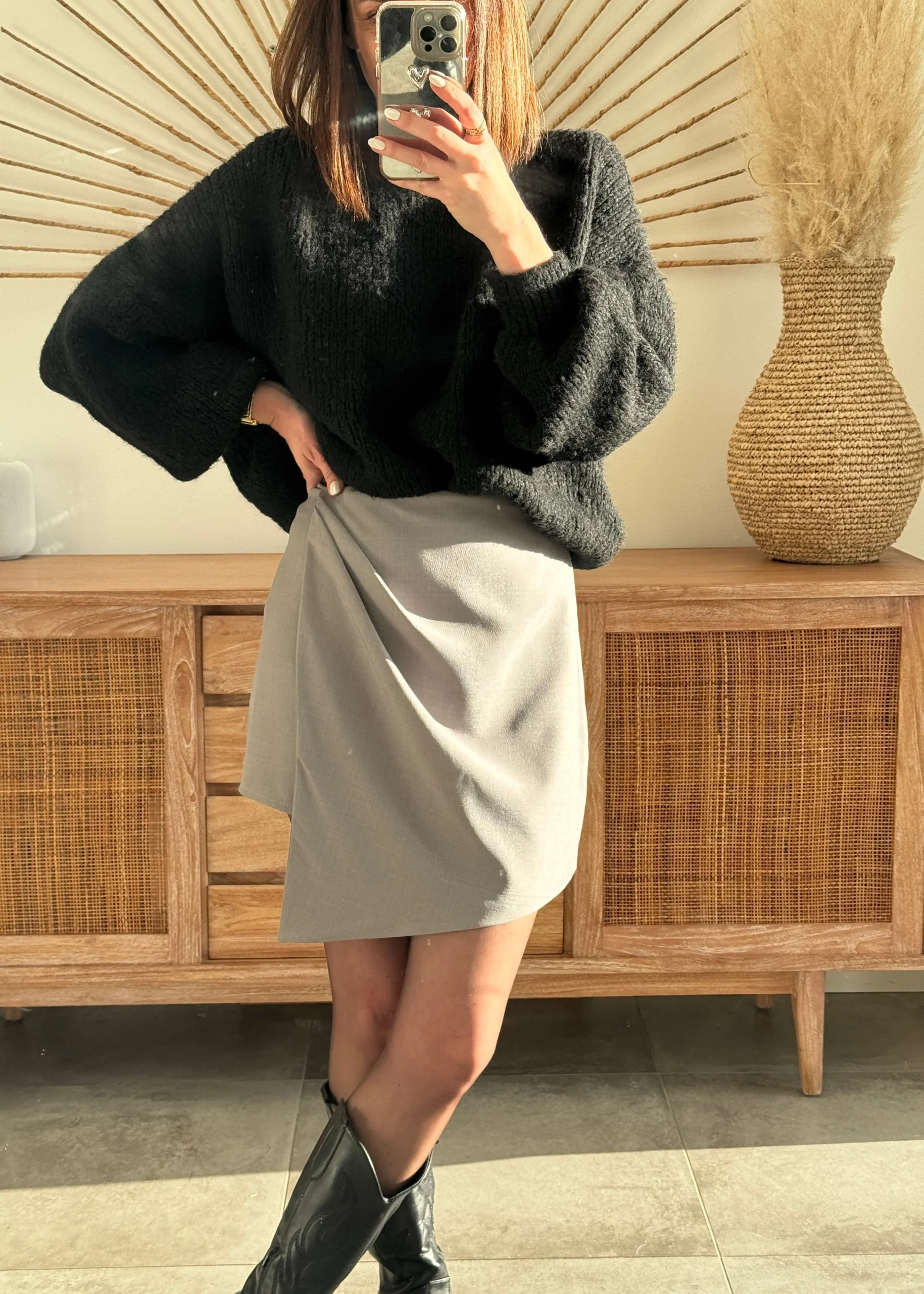 JUPE MALOU GRIS – Image 4