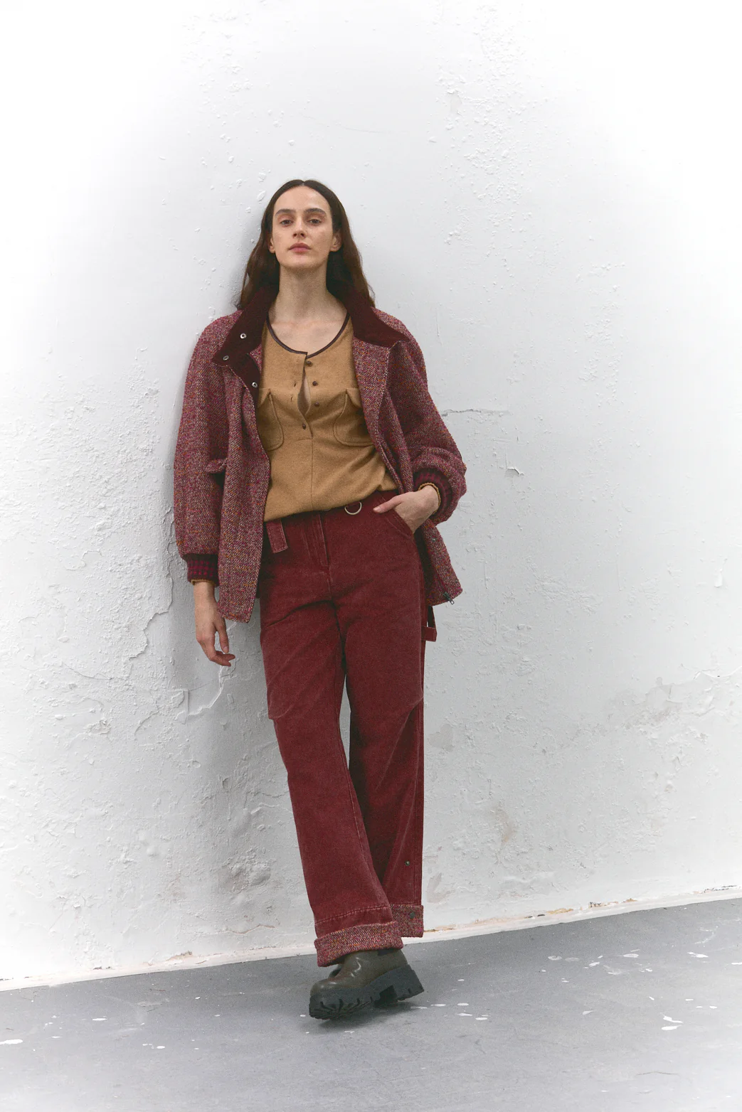 Anouk – Veste mi-longue en tweed de laine – Image 7