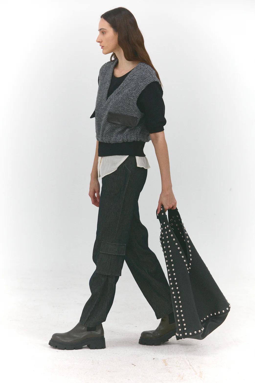 Marthe-Jean droit à ourlets zippés et grandes poches – Image 3