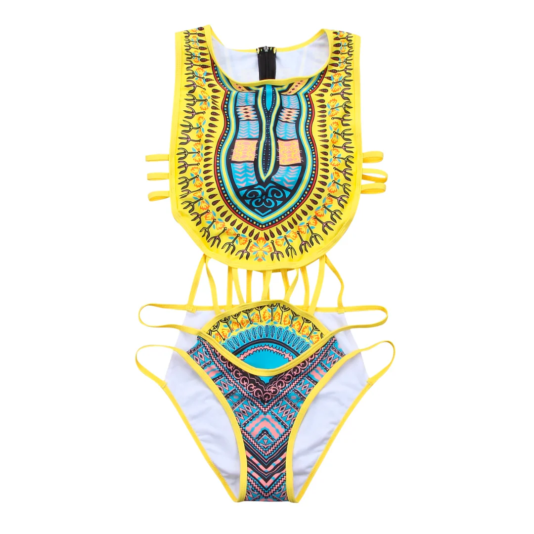 Maillot de bain ethnique wax – Image 4