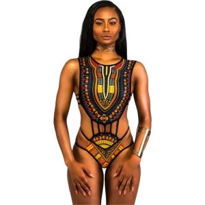 Maillot de bain ethnique wax
