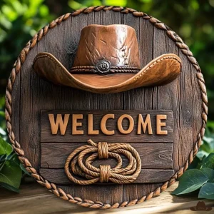 Panneau Bienvenue Western