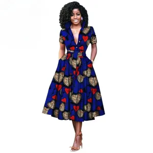 Robe Africaine Bleue