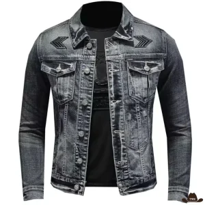 Veste en Jean Brodée