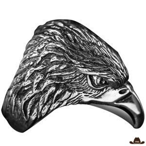Bague Tête d'Aigle (Argent)