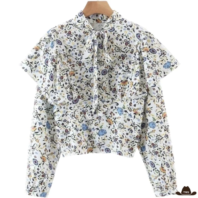 Blouse Cowboy Florale – Image 2