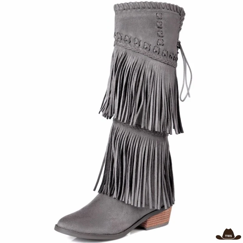 Bottes en Cuir Western Femme – Image 4