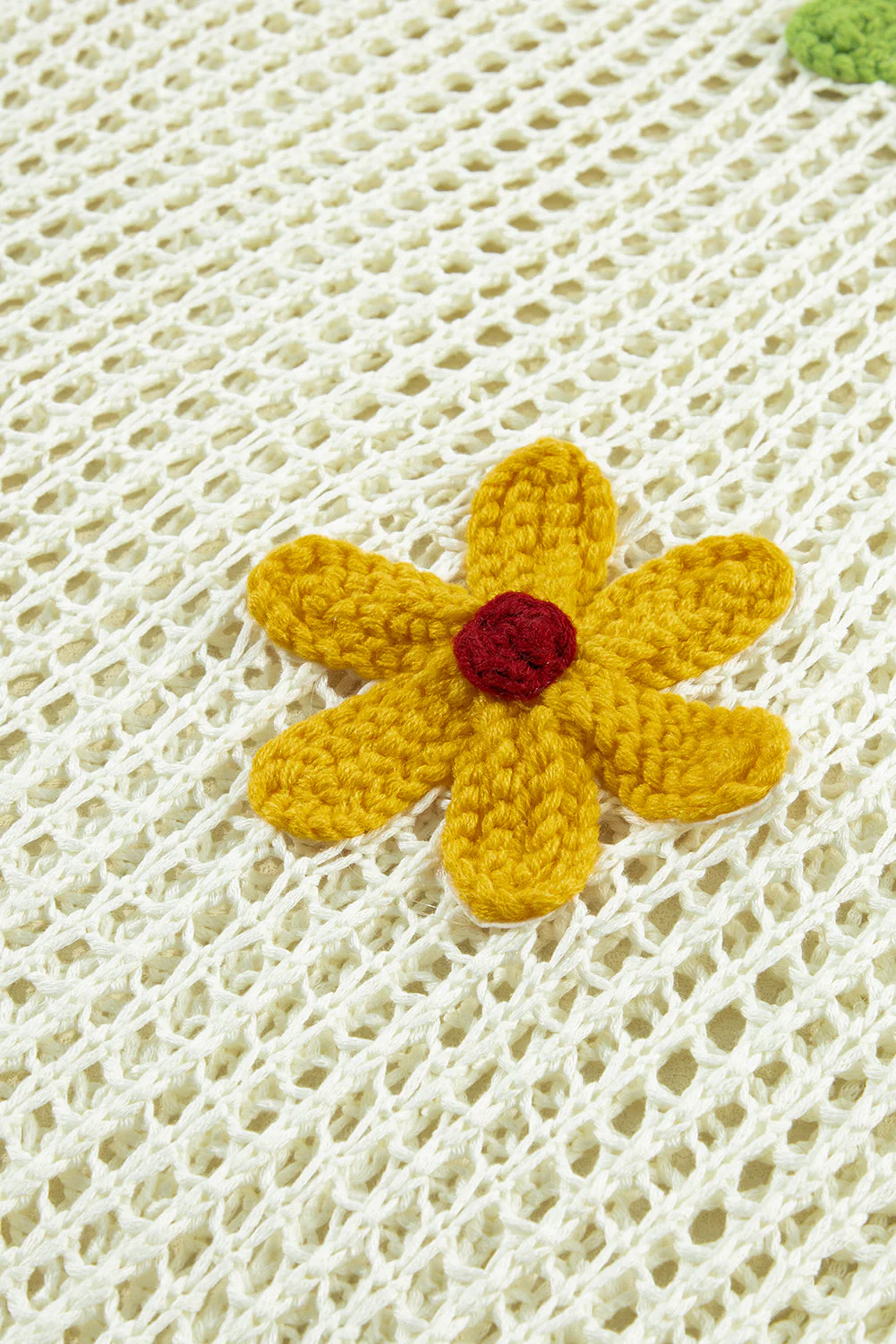 Pull évidé a fleurs au crochet – Image 9
