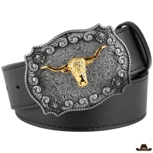Ceinture Boucle Dorée Cowboy