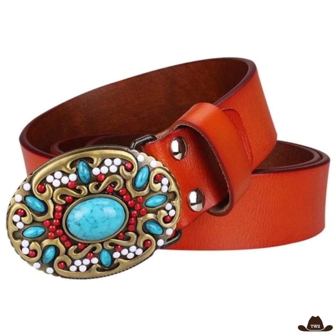 Ceinture Cowboy Turquoise – Image 4