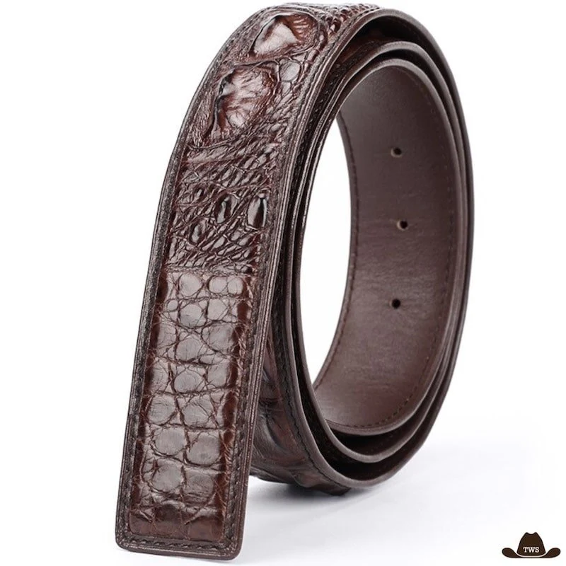 Ceinture Cuir Western Sans Boucle – Image 3